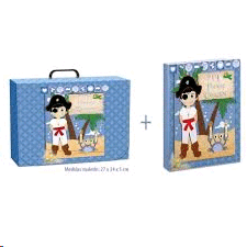 ALBUM PRIMERA COMUNION PIRATA + MALETIN