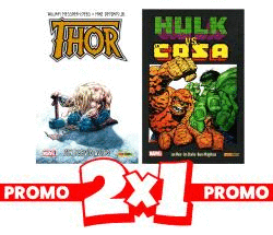 PACK 2X1 HULK VS COSA LA GRANDES TORTAS + THOR SIN PREVIO AVISO