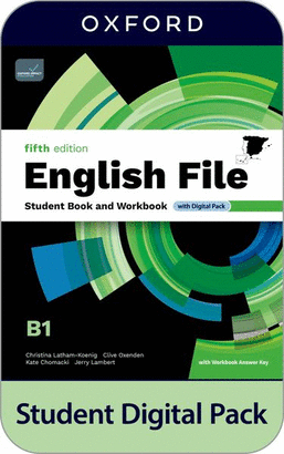 ENGLISH FILE B1 5TH EDITION STUDENT AND WORKBOOK WITH KEY AND DIGITAL PACK