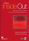 NEW INSIDE OUT UPPER INTERMEDIATE WORKBOOK WITH KEY B2