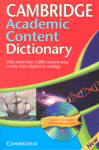 DICCIONARY CAMBRIGE ACADEMIC CONTENT +CD ROM