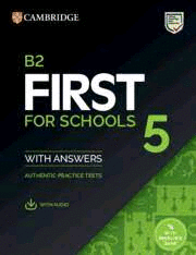 B2 FIRST FOR SCHOOLS 5 STUDENTS BOOK WITH ANSWERS WITH AUDIO WITH RESOURCE BANK