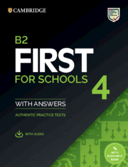 B2 FIRST FOR SCHOOLS 4 STUDENTS BOOK WITH ANSWERS WITH AUDIO WITH RESOURCE BAN