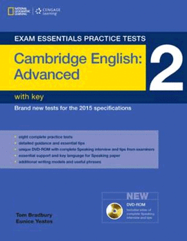 EXAM ESSENTIALS PRACTICE TEST 2 ADVANCED WITH KEY + DVD ROM