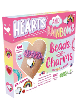 HEARTS AND RAINBOWS BEADS AND CHARMS