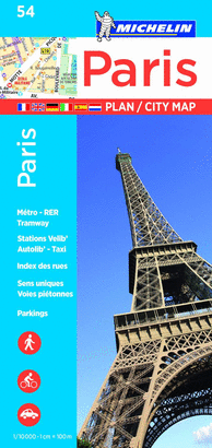 PARIS 54 PLAN CITY MAP 1:10000