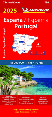 MAPA NATIONAL 734 ESPAÑA PORTUGAL 2025