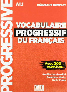 VOCABULAIRE PROGRESSIF DU FRANÇAIS NIVEAU DÉBUTANT COMPLET LIVRE + CD NOUVEL