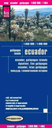 ECUADOR GALAPAGOS MAPA DE CARRETERAS IMPERMEABLE