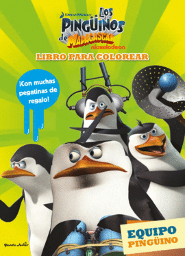 PINGÜINOS DE MADAGASCAR LIBRO PARA COLOREAR