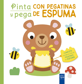 PINTA Y PEGA CON PEGATINAS DE ESPUMA VERDE