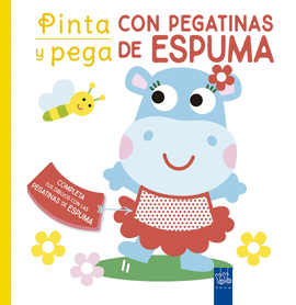 PINTA Y PEGA CON PEGATINAS DE ESPUMA AMARILLO