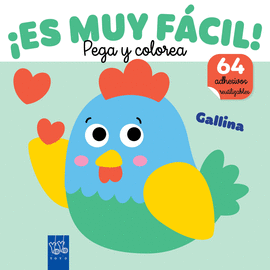ES MUY FACIL PEGA Y COLOREA GALLINA