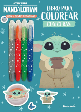 STAR WARS THE MANDALORIAN LIBRO PARA COLOREAR CON CERAS