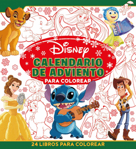 DISNEY CALENDARIO DE ADVIENTO PARA COLOREAR