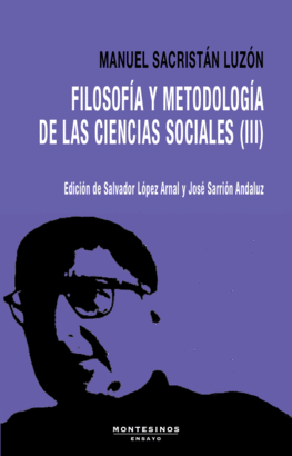 FILOSOFÍA Y METODOLOGÍA DE LAS CIENCIAS SOCIALES [III]