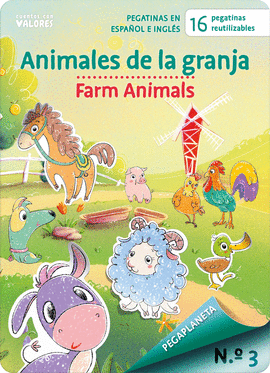 PEGAPLANETA 3 ANIMALES DE LA GRANJA - FARM ANIMALS