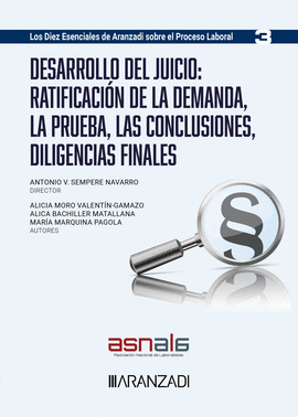 DESARROLLO DEL JUICIO RATIFICACION DE LA DEMANDA LA PRUEBA LAS CONCLUSIONES DILIGENCIAS FINALES