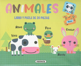 ANIMALES LIBRO Y PUZLE DE 20 PIEZAS