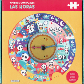 APRENDE CON PUZLES LAS HORAS CON EL PANDA