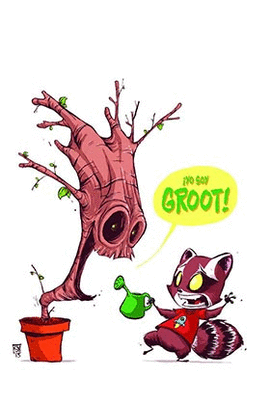 MARVEL YOUNG ADULTS MAPACHE COHETE Y GROOT N 01 BROTES VERDES