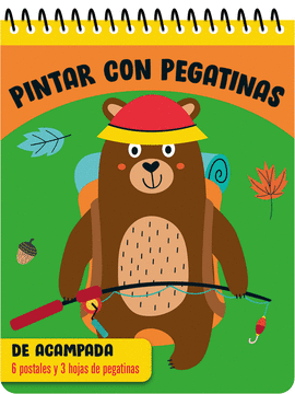 PINTAR CON PEGATINAS  DE ACAMPADA