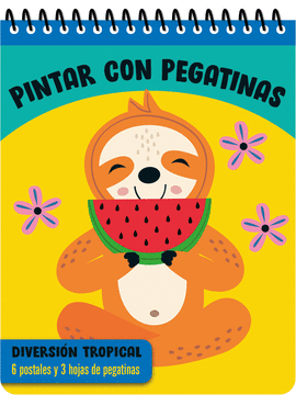 PINTAR CON PEGATINAS  DIVERSION TROPICAL