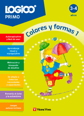 LOGICO PRIMO COLORES Y FORMAS 1 3-4 AÑOS