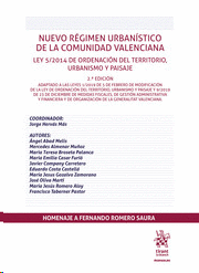 NUEVO REGIMEN URBANISTICO DE LA COMUNIDAD VALENCIANA