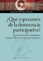 QUE ESPERAMOS DE LA DEMOCRACIA PARTICIPATIVA
