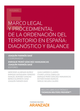 MARCO LEGAL Y PROCEDIMENTAL ORDENACION TERRITORIO EN ESPAÑA