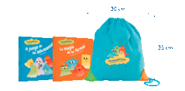 PACK LOS FANTASMATICOS 2 DIVERTIDOS CUENTOS + MOCHILA INFANTIL DE REGALO