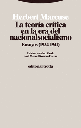 TEORIA CRITICA EN LA ERA DEL NACIONALSOCIALISMO LA