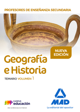 GEOGRAFIA E HISTORIA TEMARIO VOL I CUERPO DE PROFESORES DE ENSEÑANZA SECUNDARIA