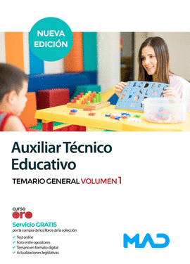 AUXILIAR TECNICO EDUCATIVO TEMARIO GENERAL VOL 1 2022