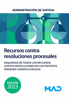 RECURSOS CONTRA RESOLUCIONES JUDICIALES ADMINISTRACION DE JUSTICIA 2023