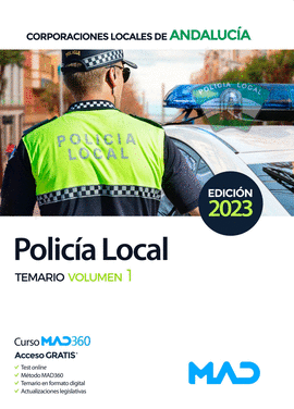 POLICIA LOCAL ANDALUCIA TEMARIO GENERAL VOL 1 ED 2023