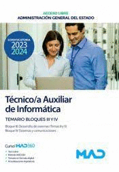 TECNICO /A AUXILIAR DE INFORMATICA TURNO LIBRE 2023 2024 TEMARIO BLOQUE III Y IV
