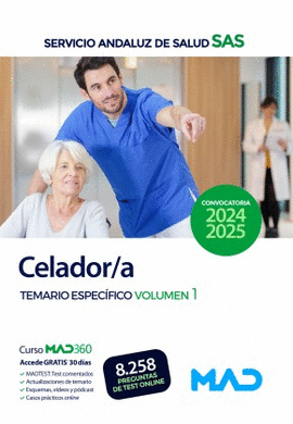 CELADOR /A SAS TEMARIO ESPECIFICO VOL 1 2024 2025