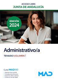 ADMINISTRATIVO /A 2024 JUNTA DE ANDALUCIA TEMARIO VOL 01