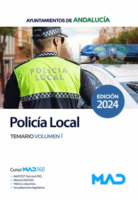 POLICIA LOCAL ANDALUCIA TEMARIO GENERAL VOL 1 2024