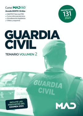 GUARDIA CIVIL 2025 TEMARIO VOL 02