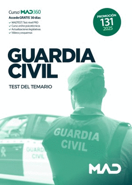 GUARDIA CIVIL 2025 TEST DEL TEMARIO