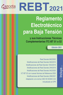 REBT2021 REGLAMENTO ELECTROTECNICO PARA BAJA TENSION