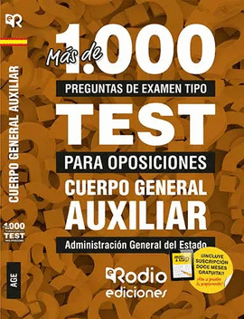 CUERPO GENERAL AUXILIAR ADMINISTRACION DEL ESTADO TEST 2021
