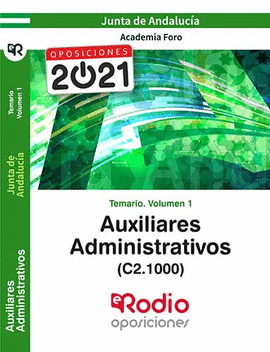 AUXILIARES ADMINISTRATIVOS JUNTA DE ANDALUCIA TEMARIO VOL 1 2021
