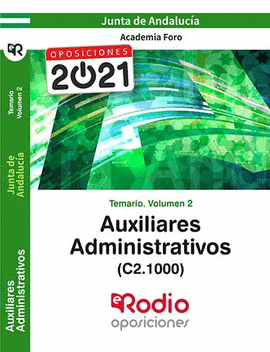AUXILIARES ADMINISTRATIVOS JUNTA DE ANDALUCIA TEMARIO VOL 2 2021