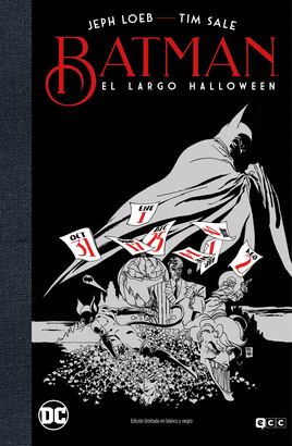 BATMAN EL LARGO HALLOWEEN EDICION DELUXE LIMITADA BLANCO Y NEGRO