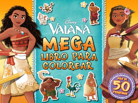 VAIANA MEGALIBRO PARA COLOREAR