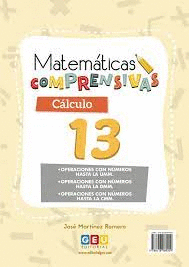 MATEMATICAS COMPRENSIVAS 13 NUMEROS Y CALCULO